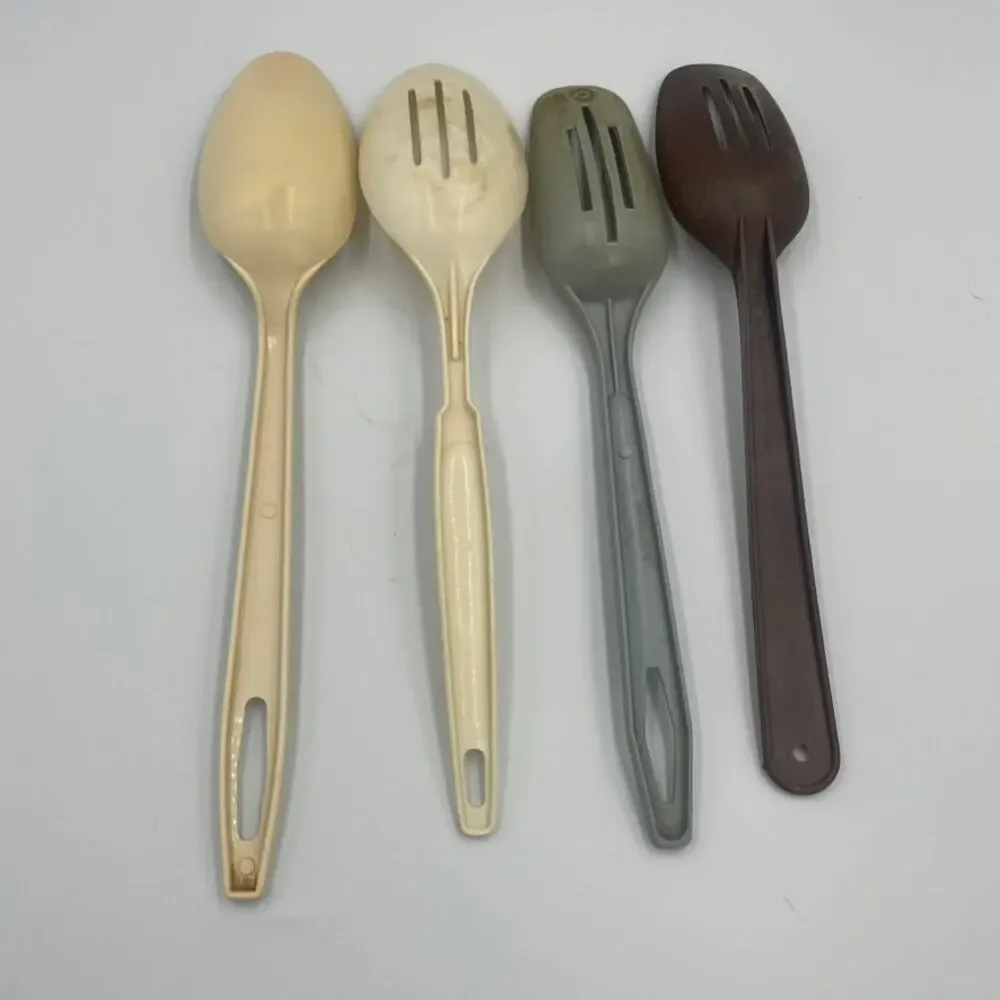 Bundle 4 Vintage Nylon Slotted Serving Spoons King Kraft MCM USA